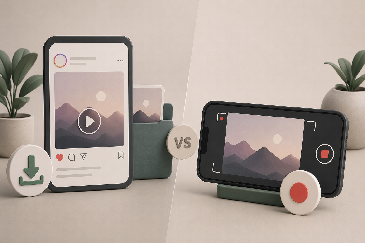 Instagram Downloader vs Screen Recorder